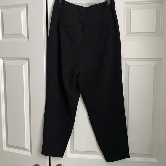 Express Ankle Super High Rise Black Pants - Picture 3 of 8